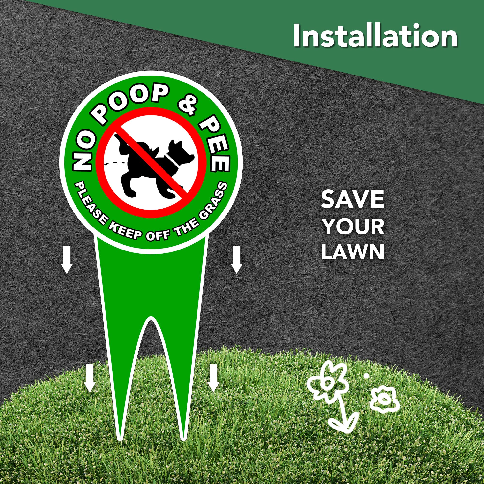 Dimarongton easy install sign requires no tools or assembly