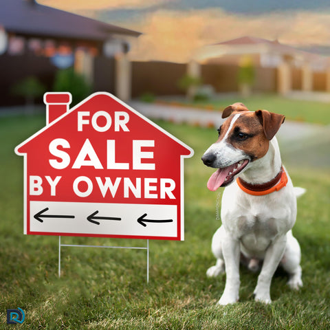 Dimarongton FSBO sign lightweight and reusable for multiple listings.
