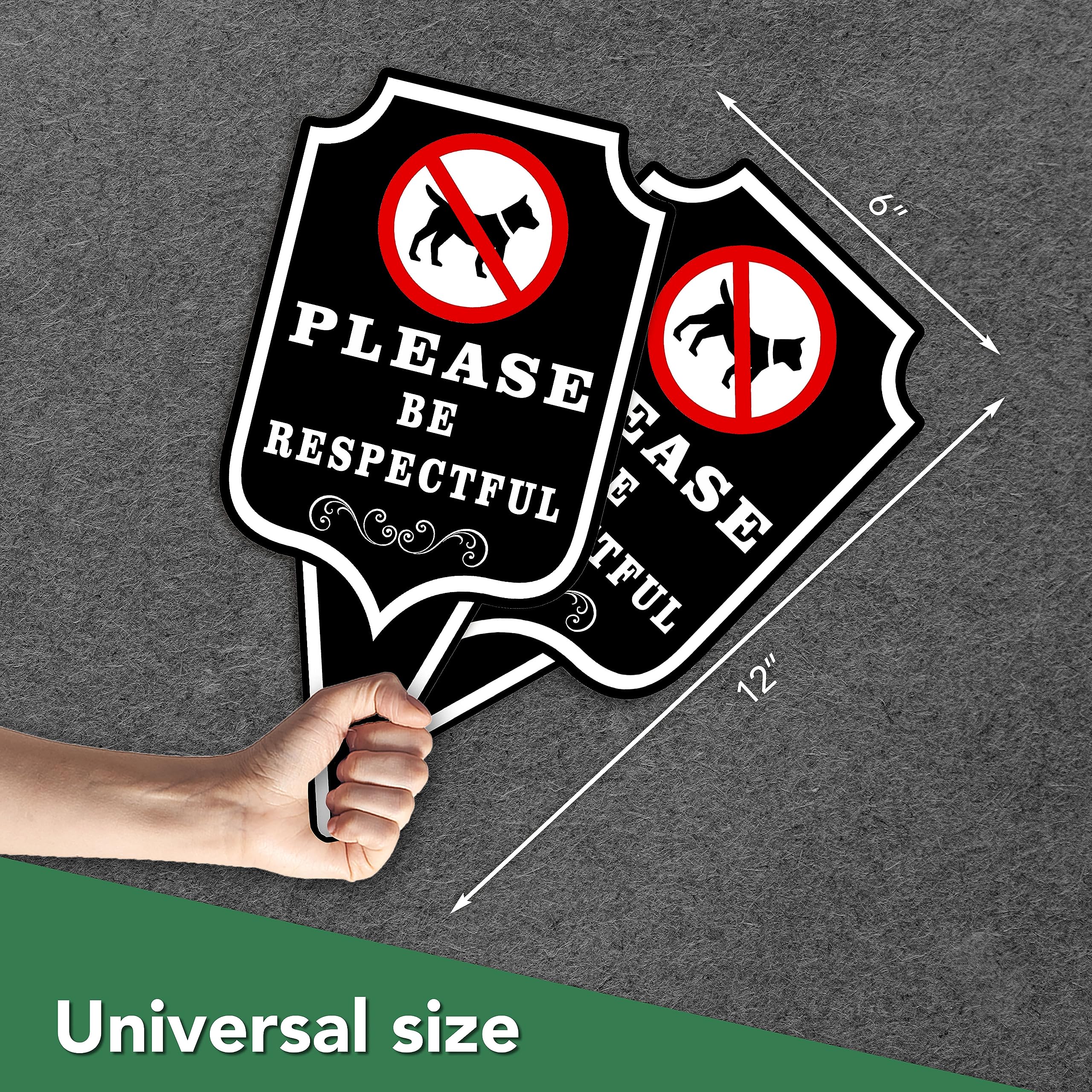 DIMARONGTON Keep Dogs Off Lawn sign 12x6 for weatherproof use in outdoor spaces.