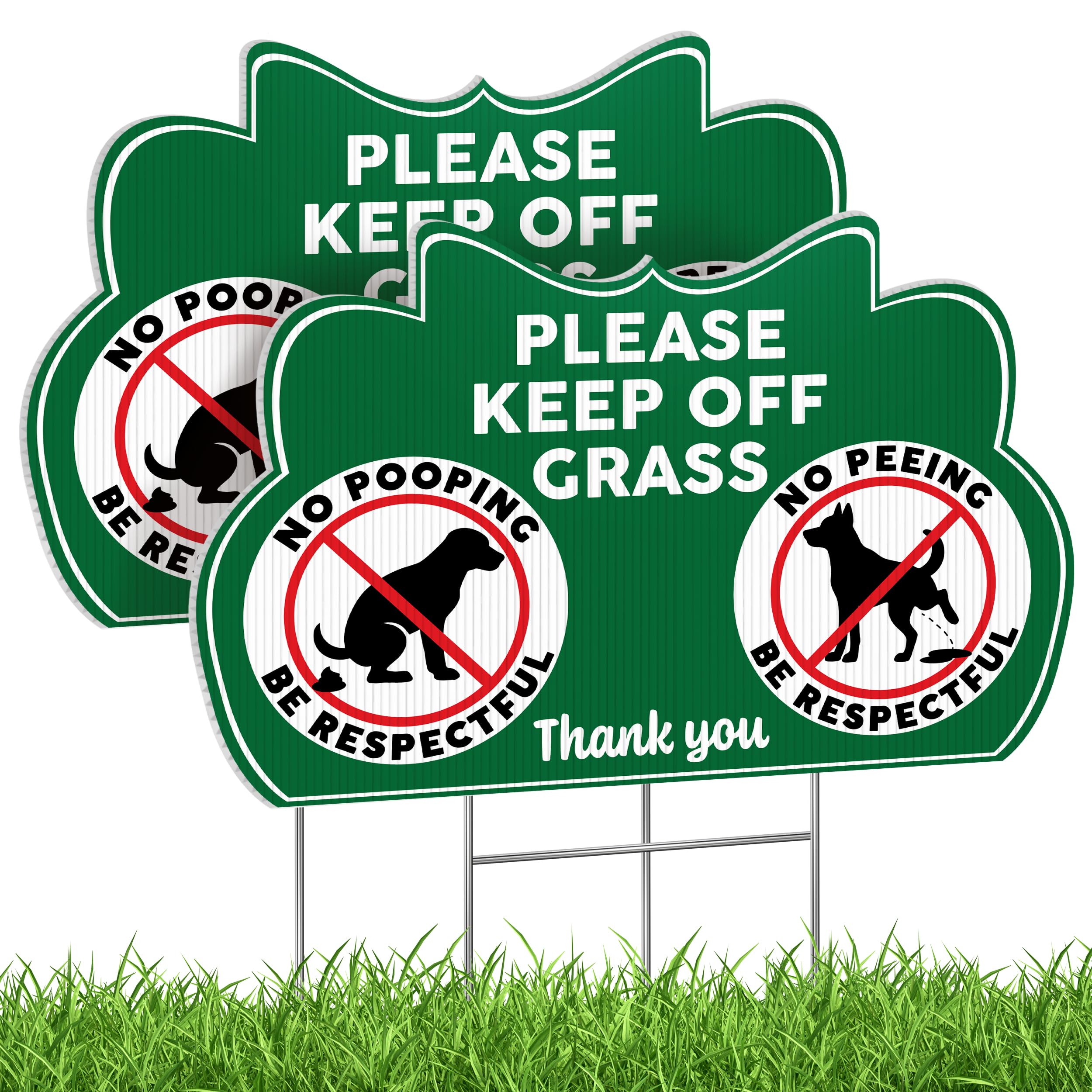 DIMARONGTON keep-off-grass-sign-8x12 double-sided for lawn visibility.