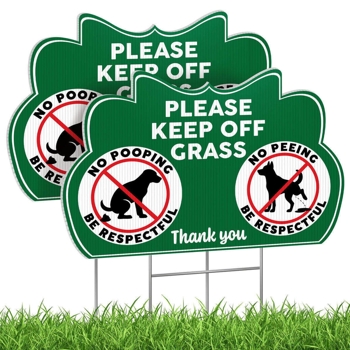 DIMARONGTON keep-off-grass-sign-8x12 double-sided for lawn visibility.