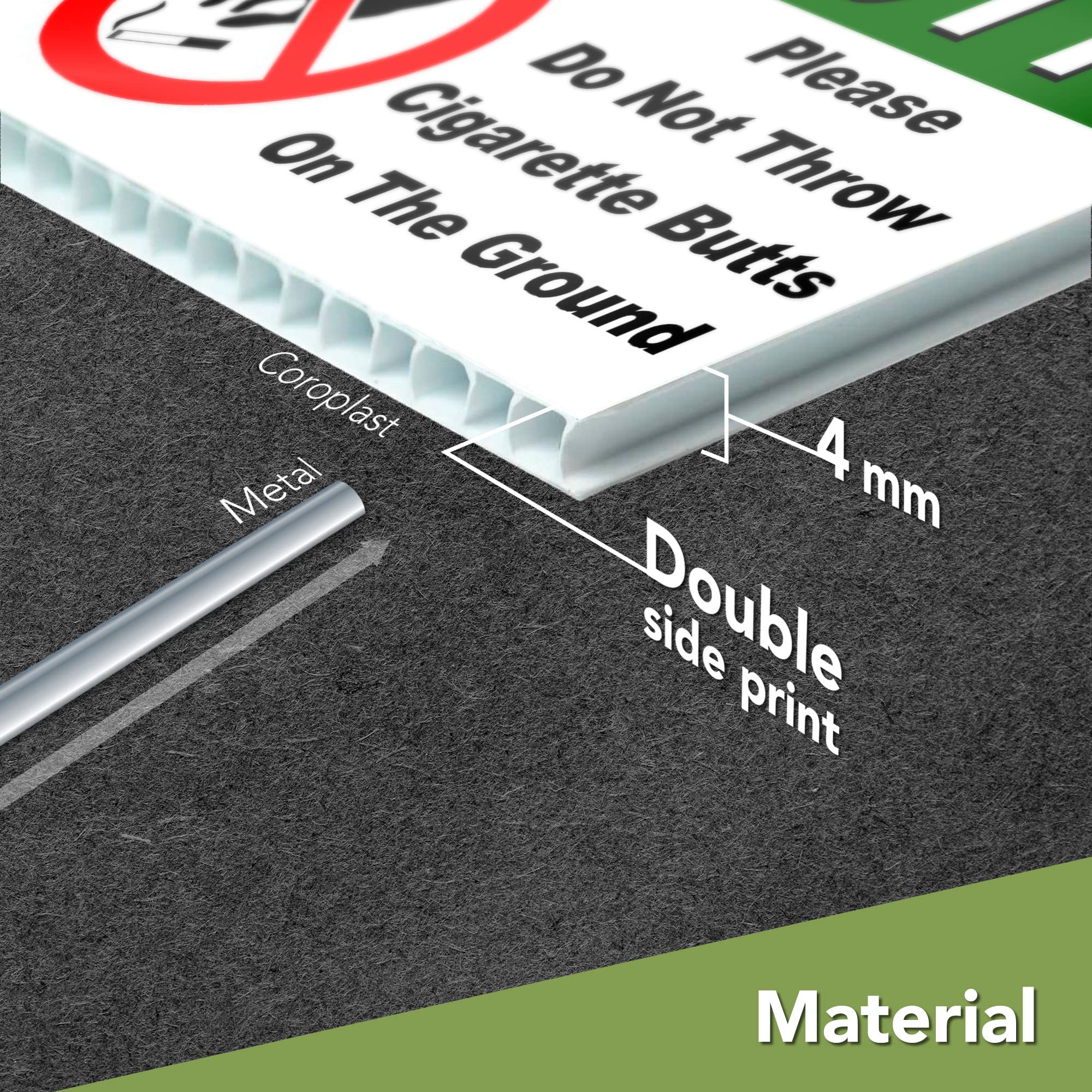 DIMARONGTON yard sign with UV print for high visibility and long outdoor life.
