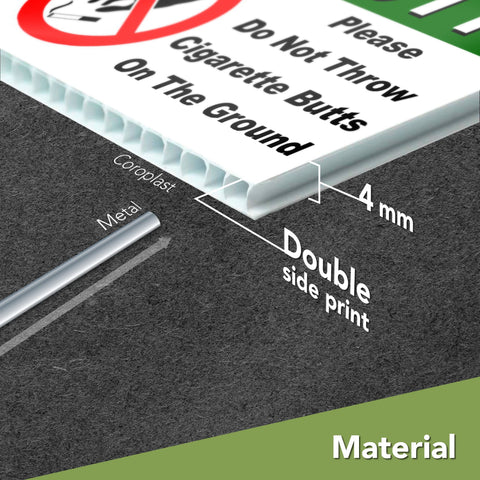 DIMARONGTON yard sign with UV print for high visibility and long outdoor life.
