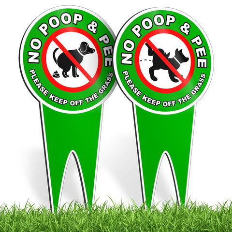 Dimarongton no dog poop sign 12x6 keeps yards cleaner by signaling dog walkers