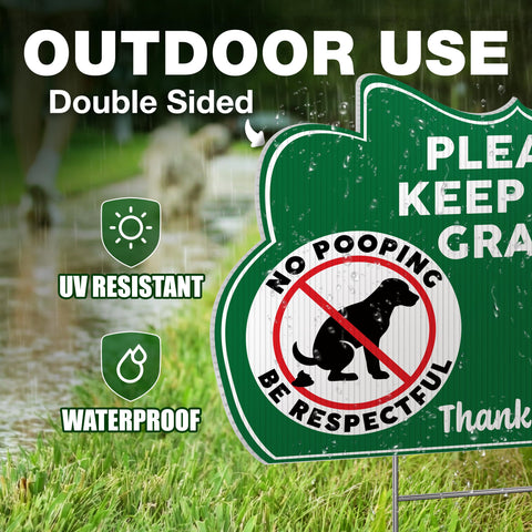 DIMARONGTON no-dog-poop-symbols-sign communicates rules clearly.