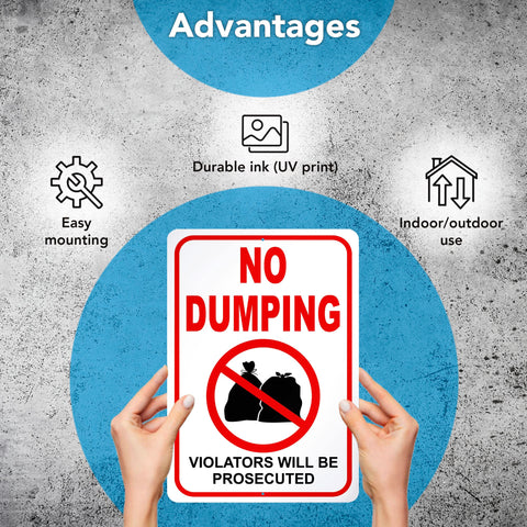 DIMARONGTON no-dumping sign protected by protective film to prevent scratches.