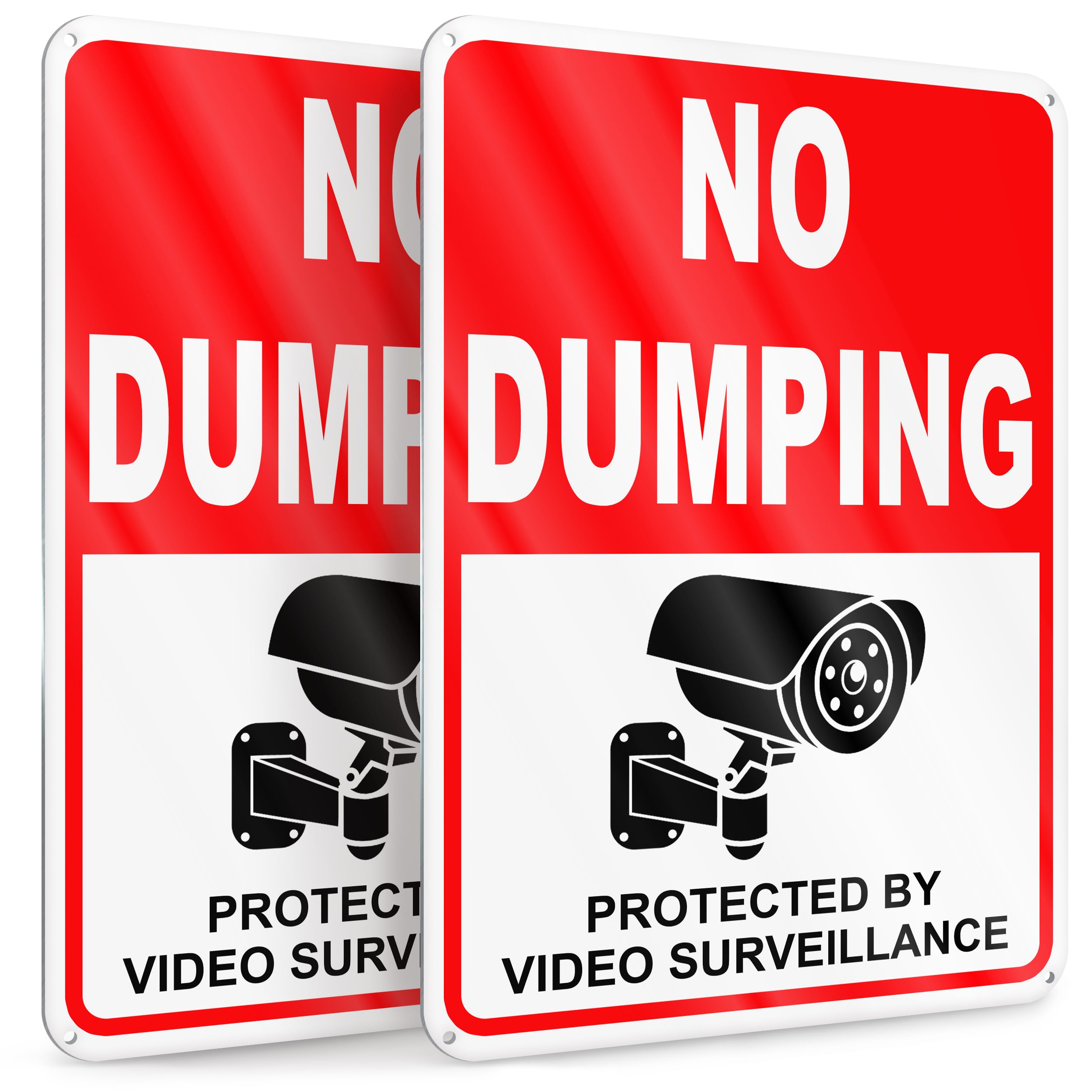 Dimarongton no dumping signs 7x10 on private property for clear deterrence.