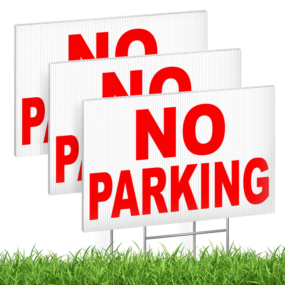 DIMARONGTON no parking sign 8x12 front view, high visibility for driveways