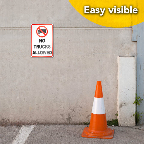 DIMARONGTON no-trucks sign provides versatile warnings for residential and commercial properties.
