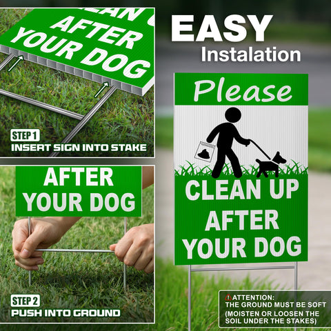 DIMARONGTON yard sign improves visibility along walkways and grass edges.