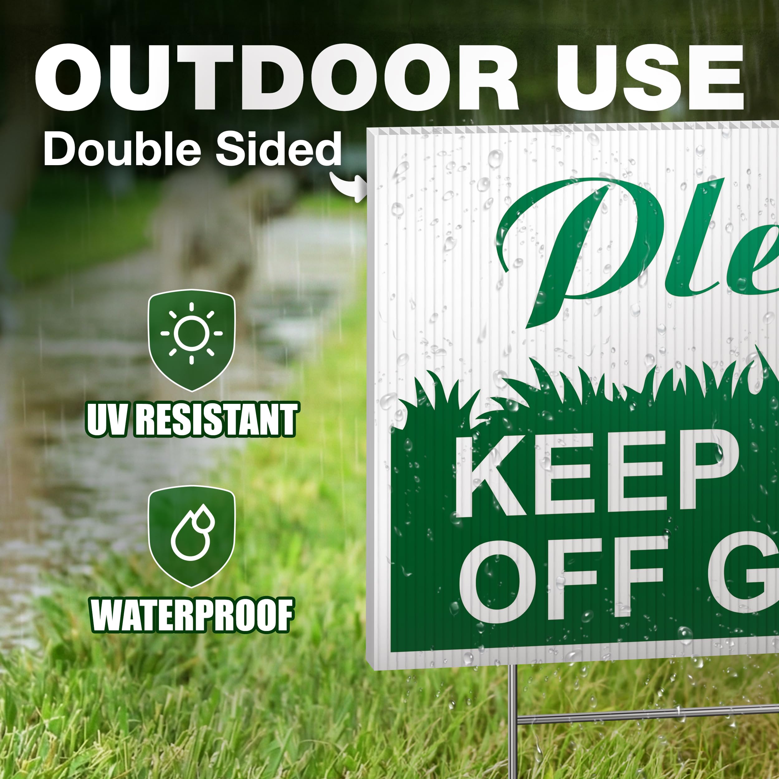 DIMARONGTON polite reminder message supports courteous behavior in yards and shared spaces.