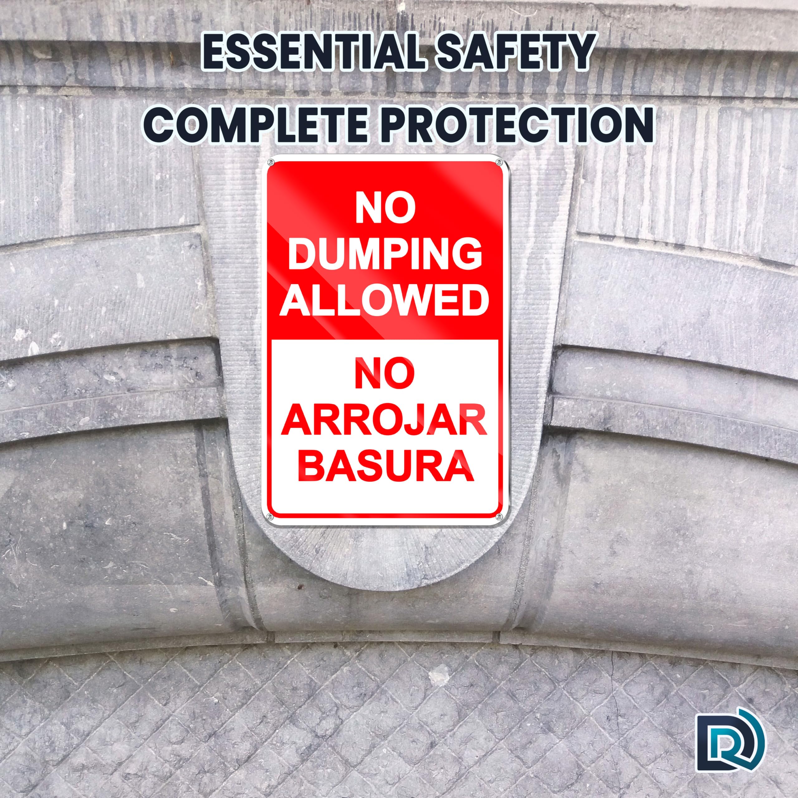 Dimarongton private-property no-dumping sign ideal for yards and business premises.
