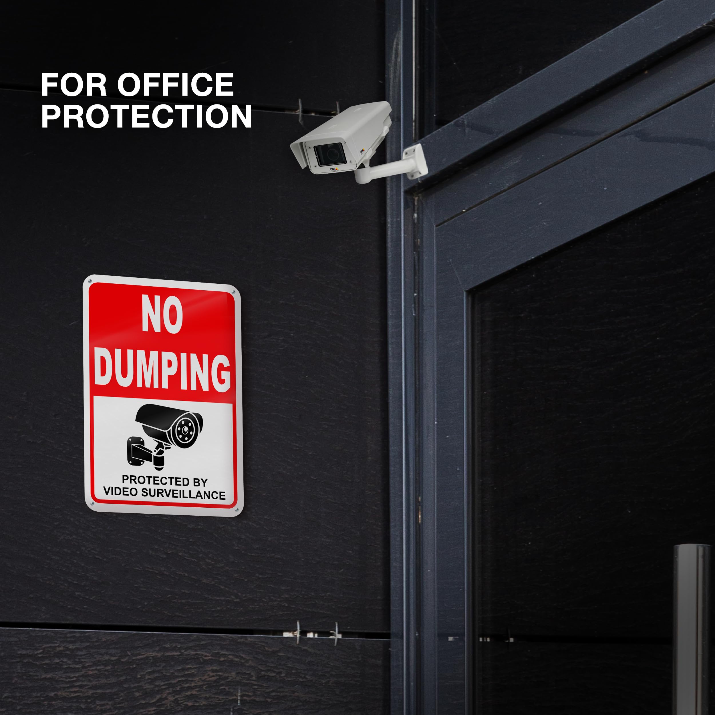 Dimarongton property protection sign clearly communicates no-dumping policy.