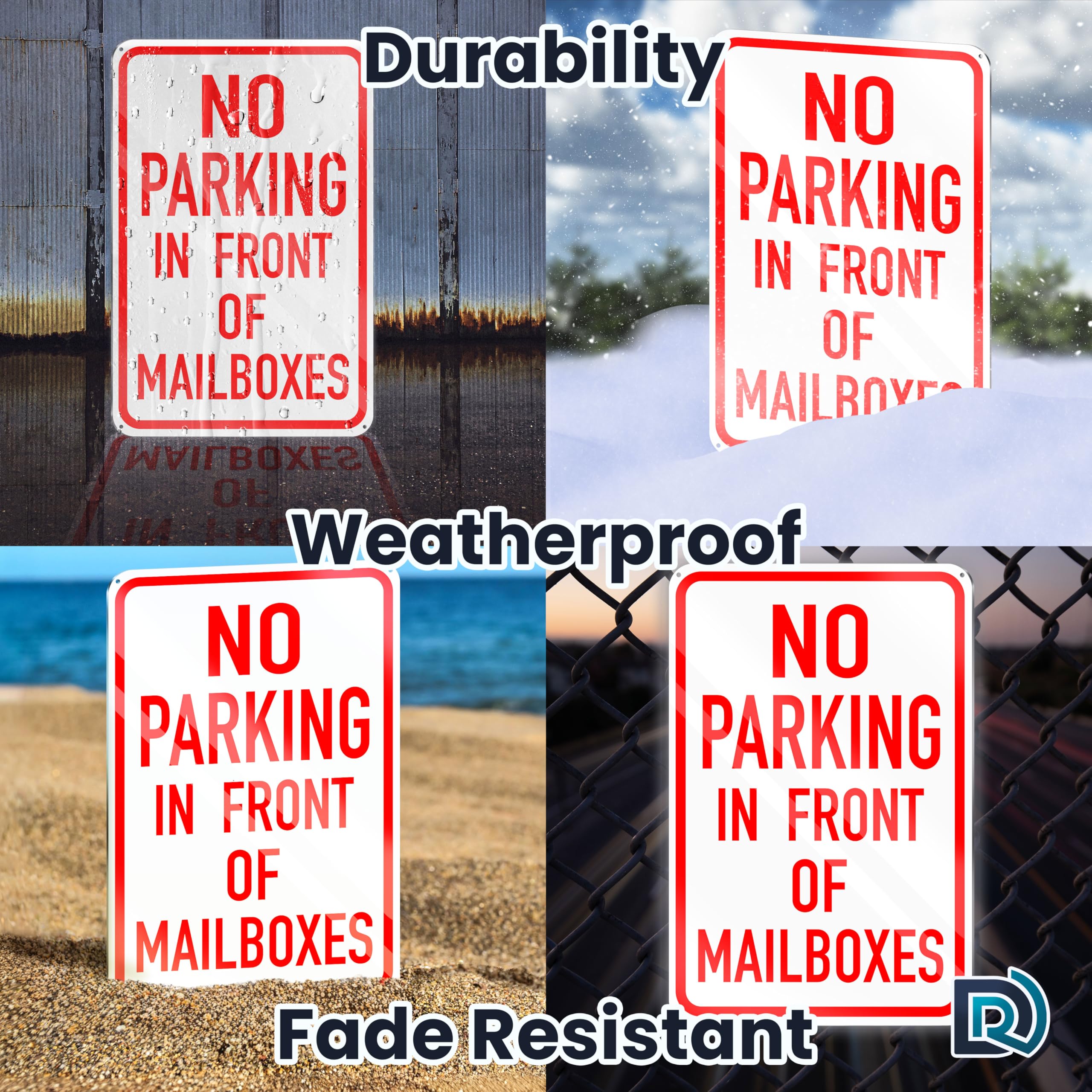 DIMARONGTON 8x12 aluminum sign ships with protective film.