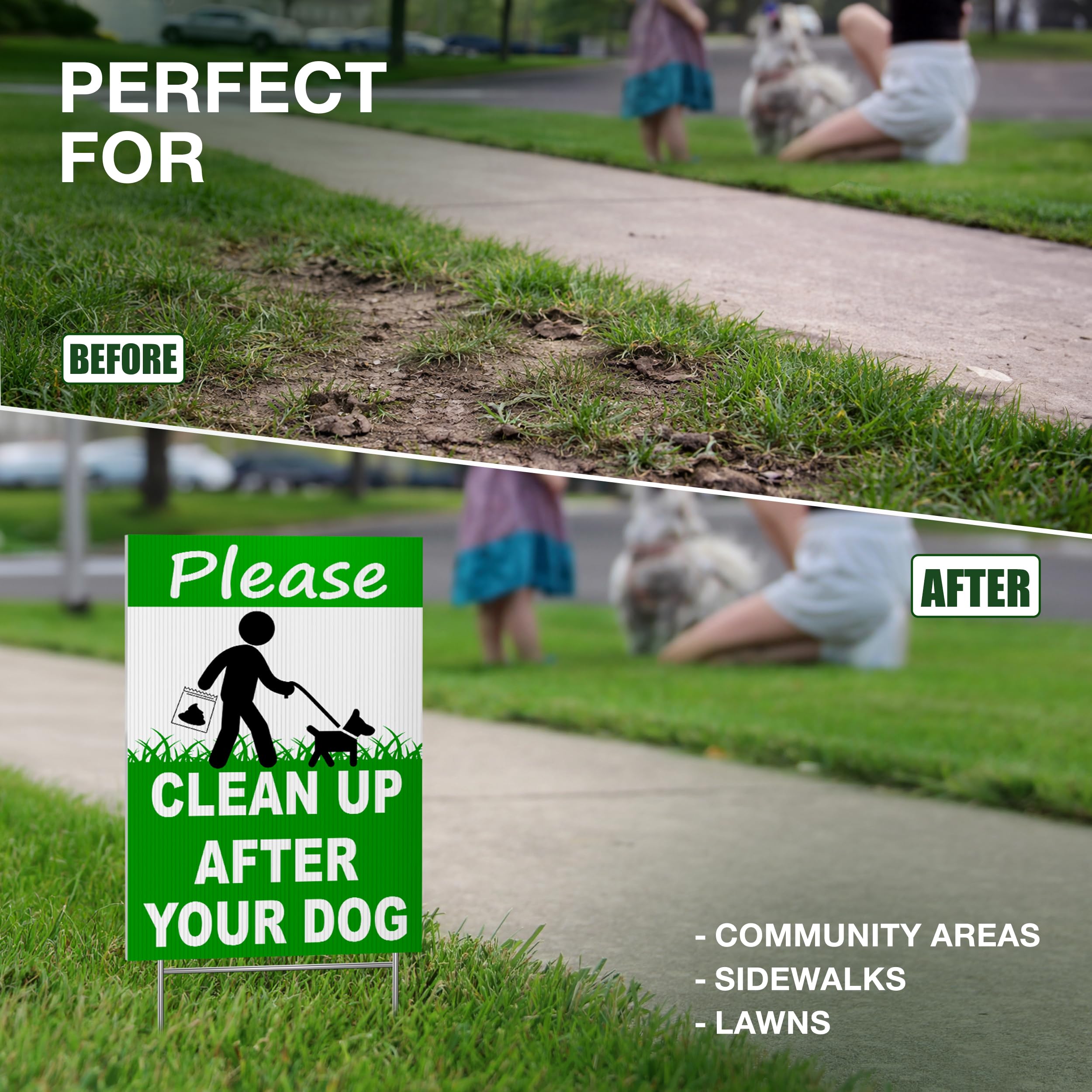 DIMARONGTON 12x8 sign helps guide visitors to tend yards.