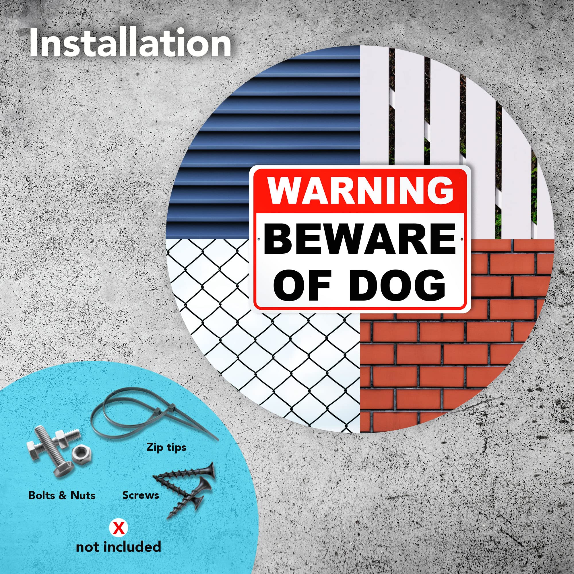 DIMARONGTON sign on gate view illustrates versatile placement for yards and driveways.