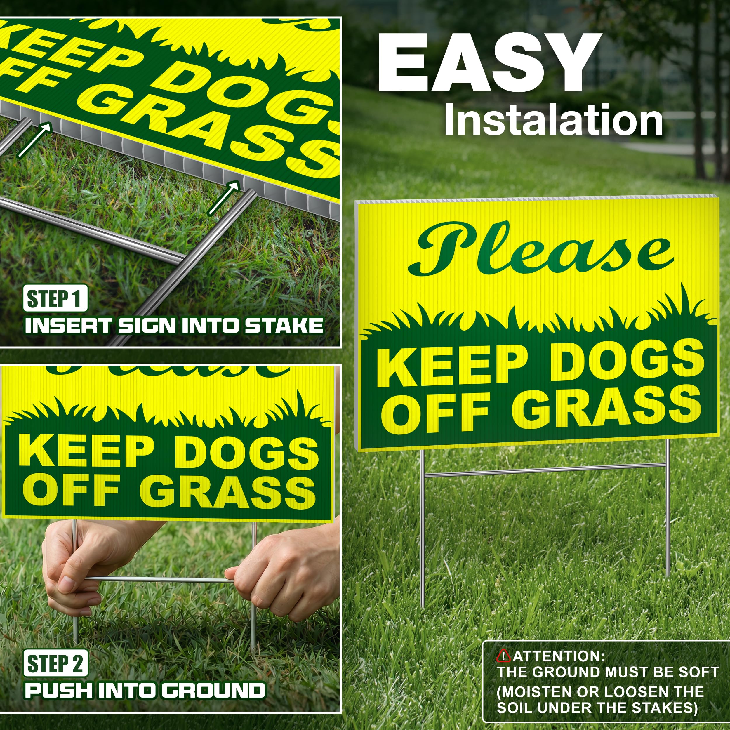 Dimarongton sign visible from sidewalk enhances boundary awareness.