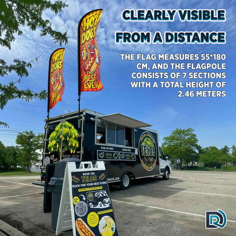 DIMARONGTON tear-resistant polyester flag withstands sun and rain