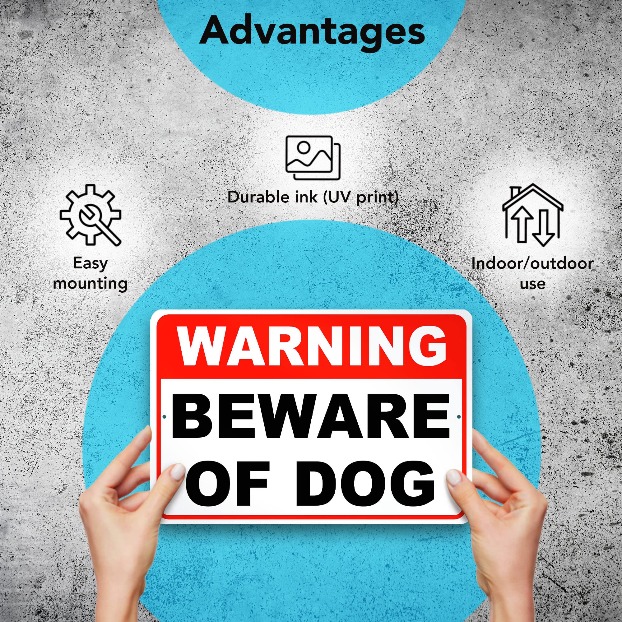 DIMARONGTON UV-protected sign resists fading in direct sunlight for long-lasting readability.