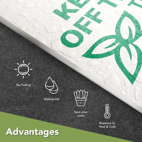 DIMARONGTON UV-resistant lawn sign keeps colors vibrant over time.