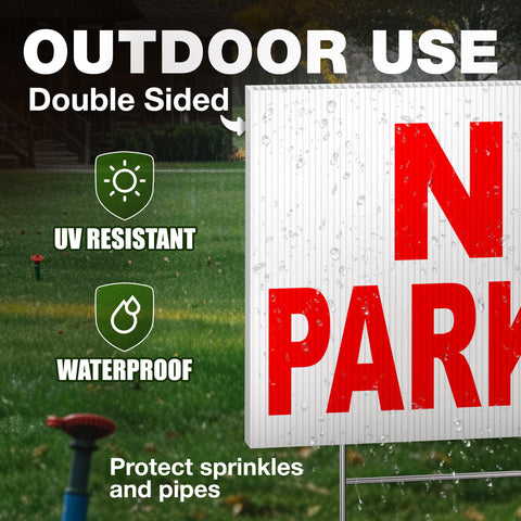 DIMARONGTON weatherproof coroplast sign withstands outdoor conditions