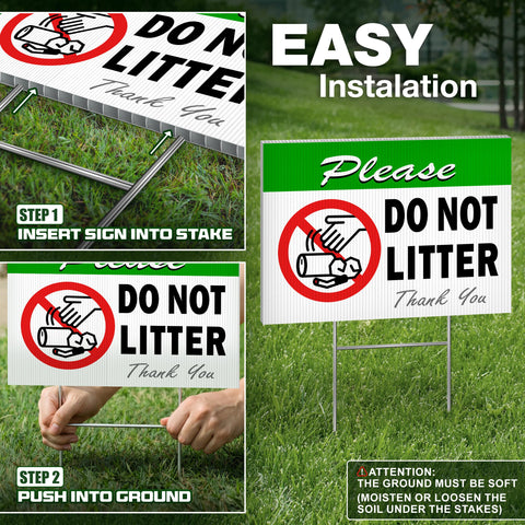 DIMARONGTON Weatherproof sign resists rain and wind for durable outdoor use