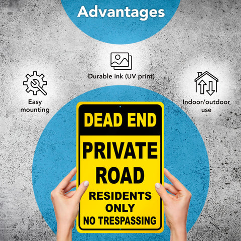 Dimarongton weatherproof sign resists UV and weather for long life