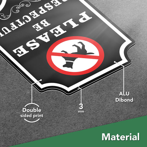 DIMARONGTON Durable yard sign communicates rules clearly for gardens and HOA areas.