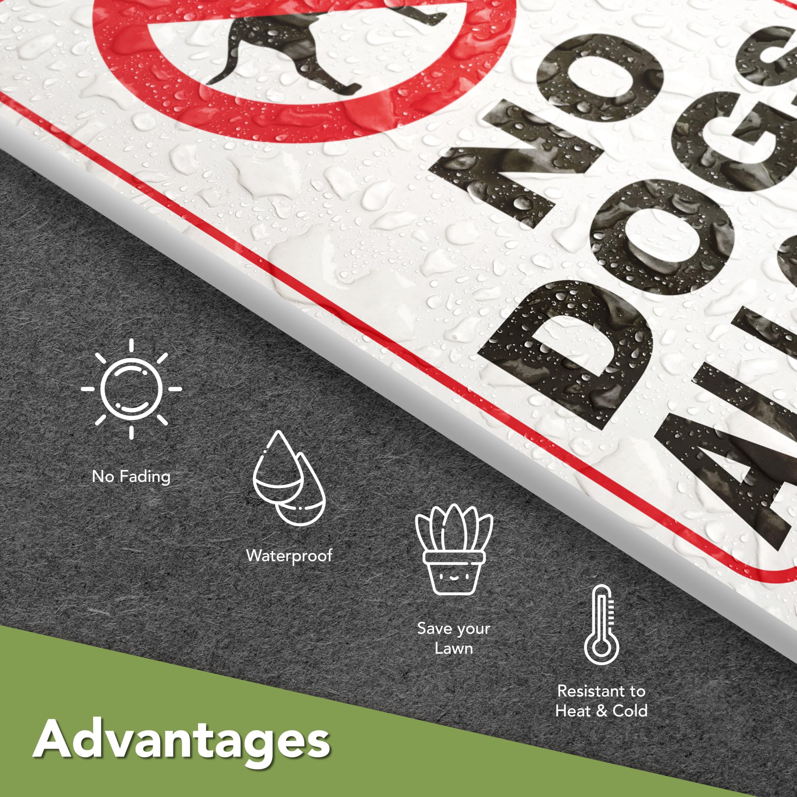 DIMARONGTON yard protection sign with bold print protects lawn and peace.