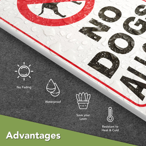 DIMARONGTON yard protection sign with bold print protects lawn and peace.