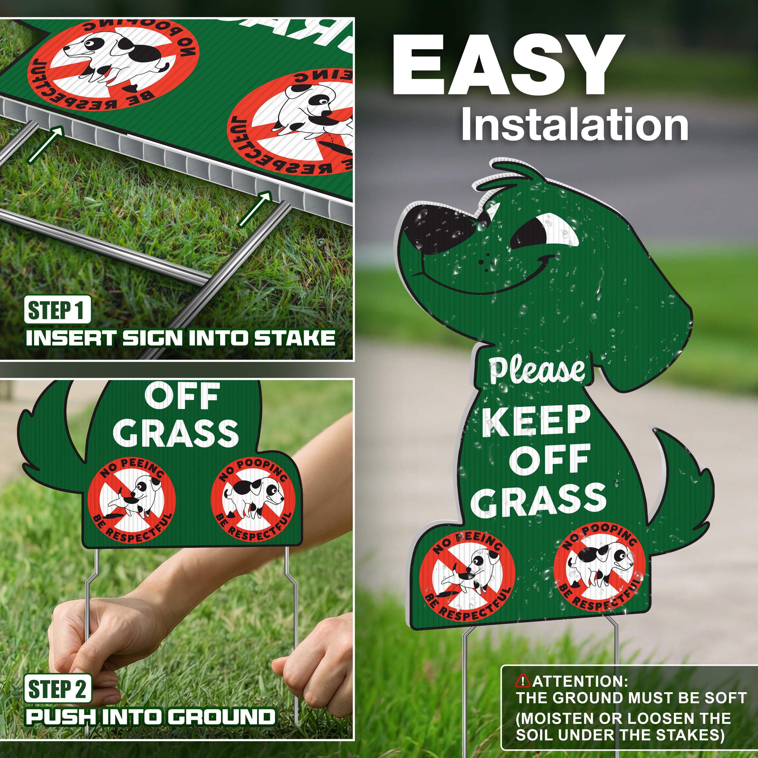 DIMARONGTON yard sign with stakes included for easy setup