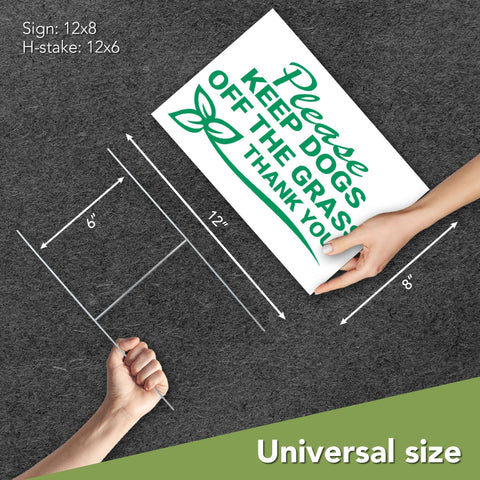 DIMARONGTON yard sign with stakes included for fast, tool-free setup.