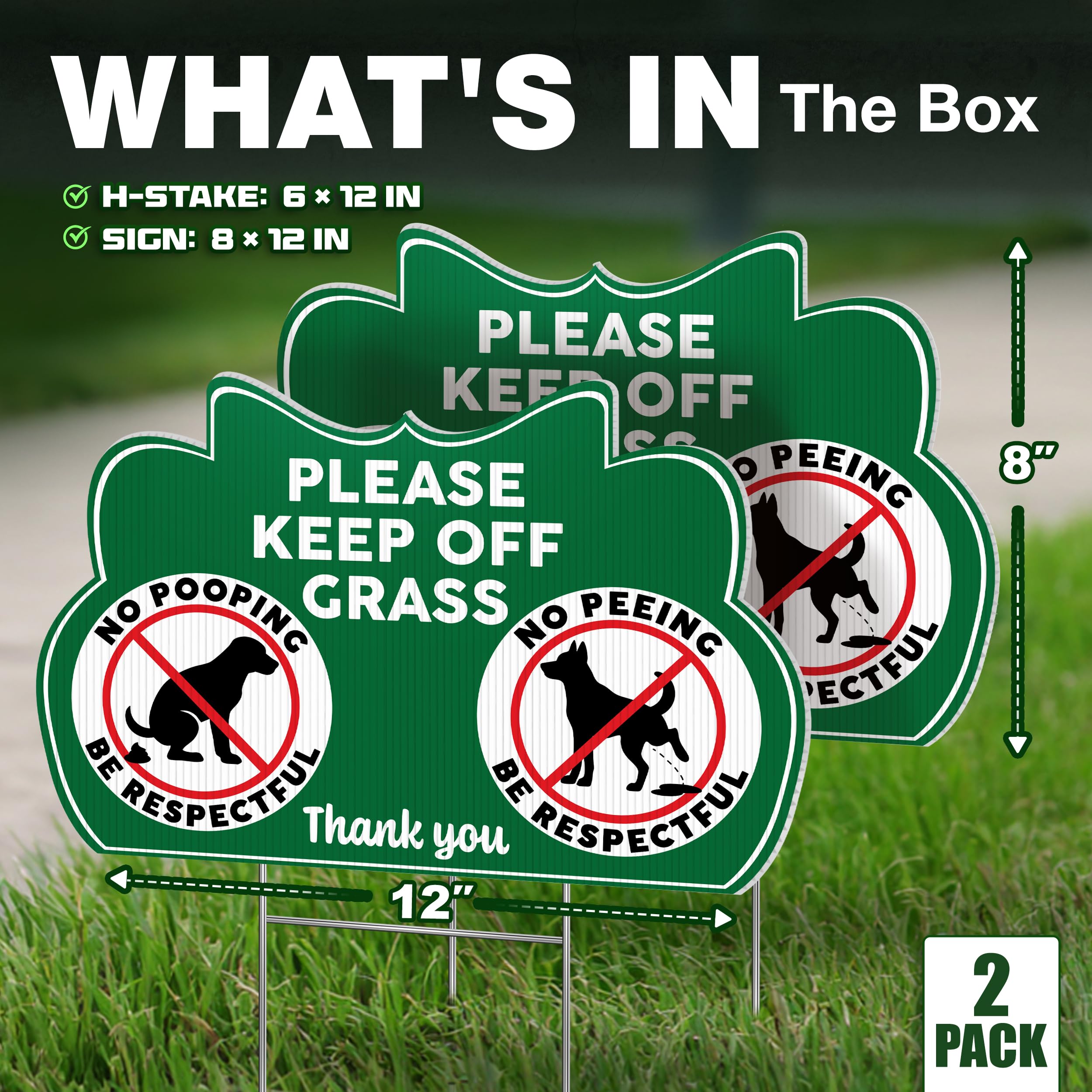 DIMARONGTON yard-sign-stakes-included for quick, secure installation.
