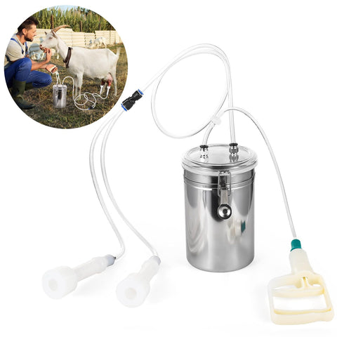 DIMEGON milking machine with 2L capacity reduces bucket changes