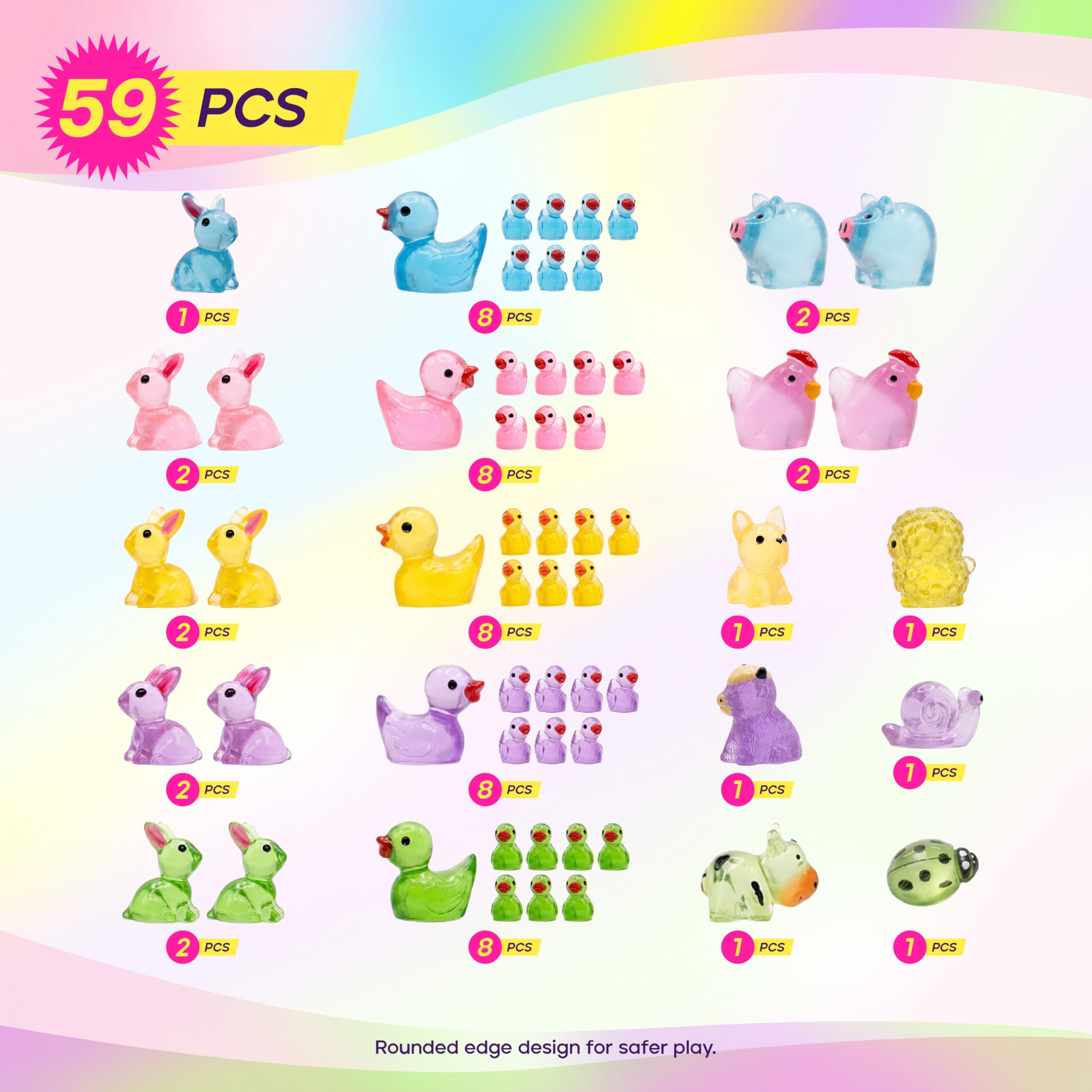 Dimili Easter bunny figures brighten baskets and festive tabletops.