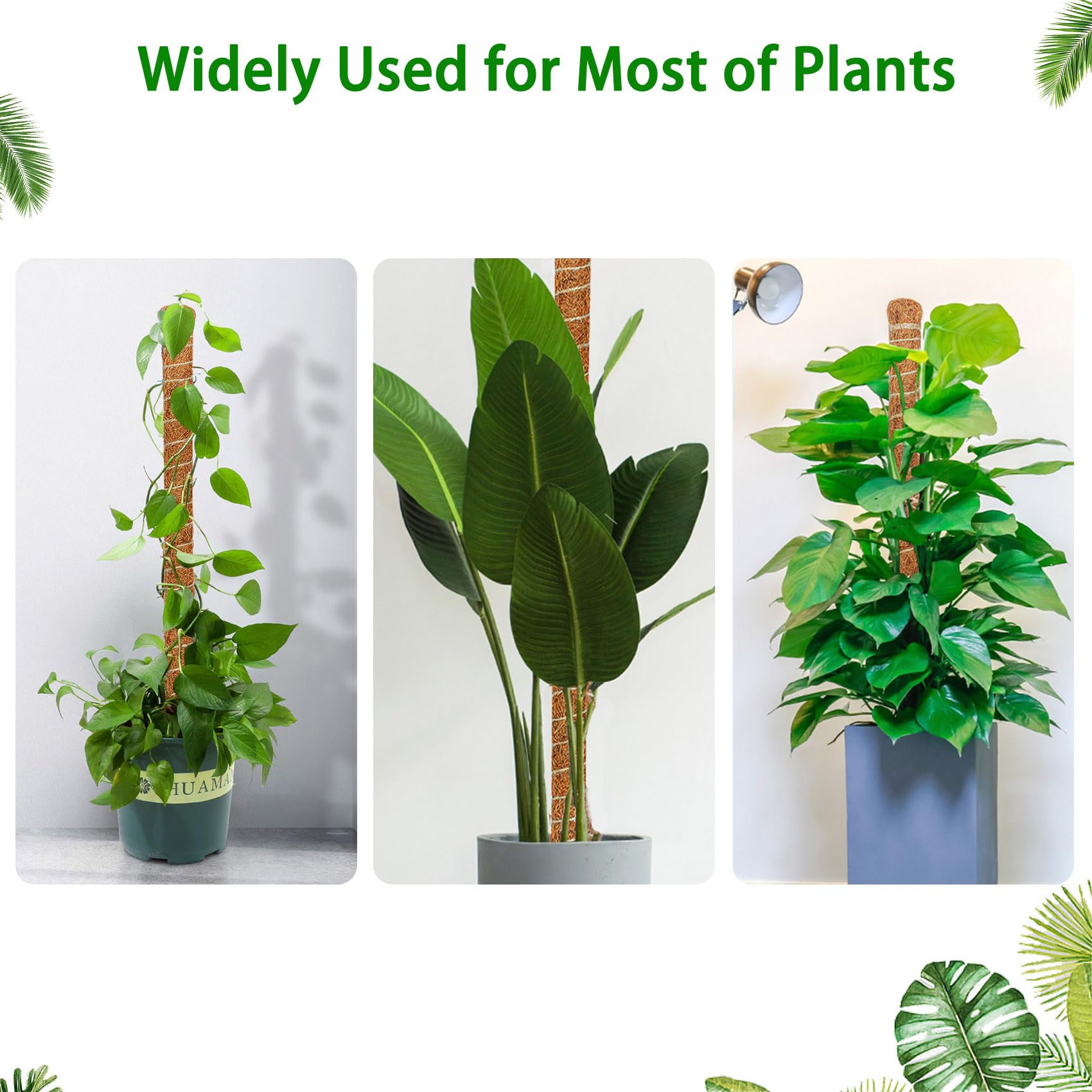 Dimpoo moss pole aluminum core resists rust for durable use.