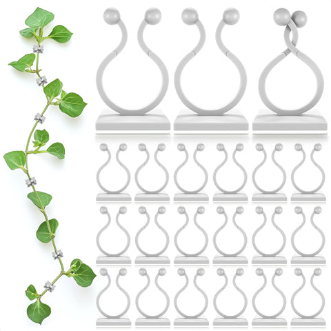DIMROM clear plant clips wall setup for easy vine support indoors