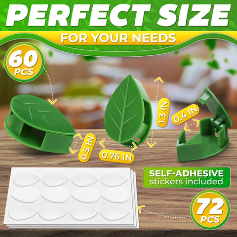 DIMROM plant climbing clip set keeps vines orderly without visible hardware.