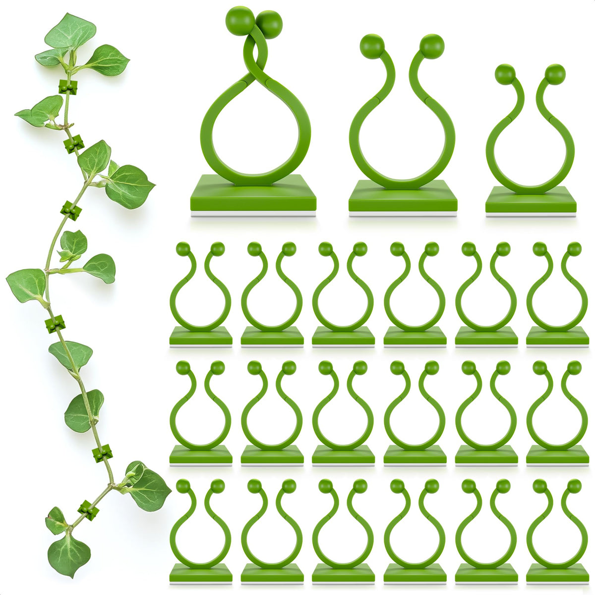 DIMROM 110-pack plant wall clips for versatile indoor vine support