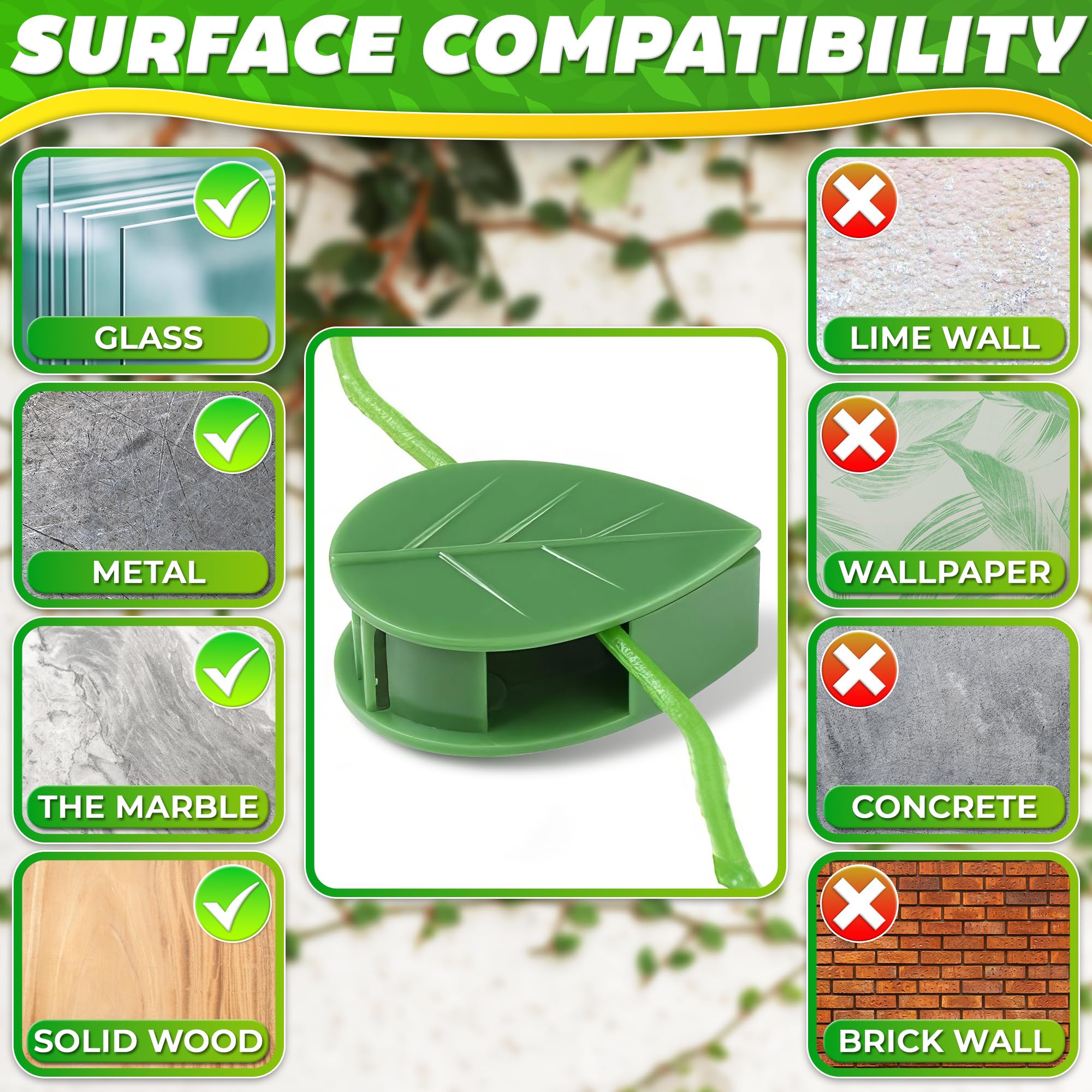 DIMROM self-adhesive stickers provide strong grip on glass, metal, or wood.