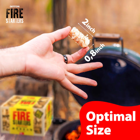DIMTORI organic pine wood shavings fire starter with clean burn