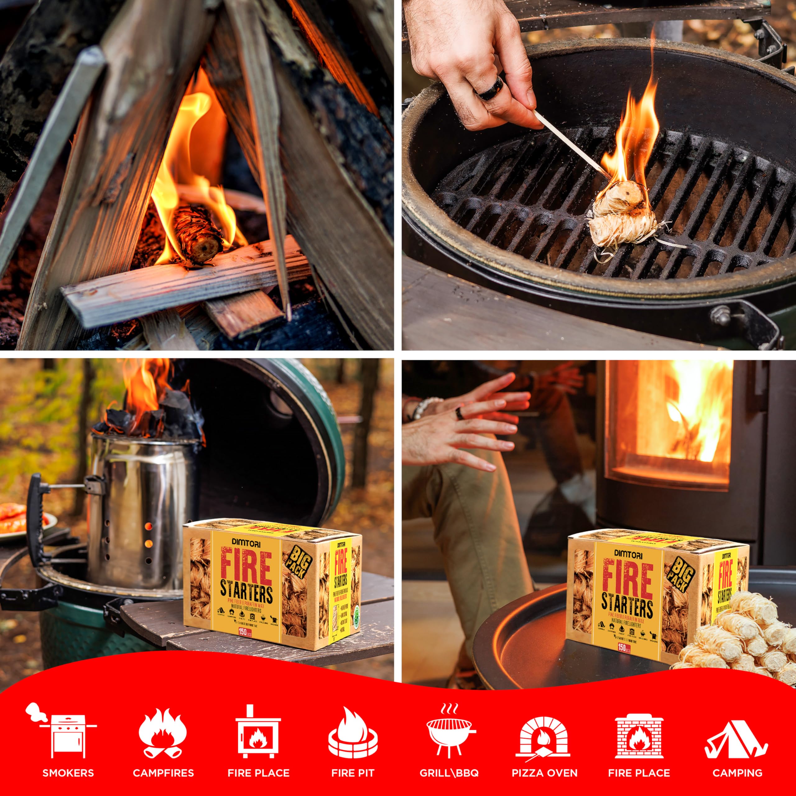 DIMTORI portable fire starter travel size for camping