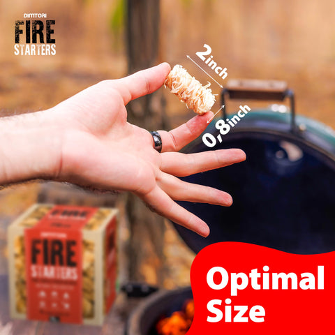 DIMTORI quick-lighting fire starters spark fast ignition for grills and campfires.