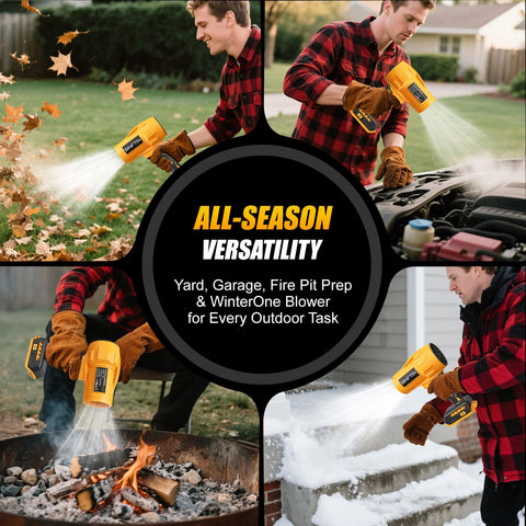 Dinftin all-season use for drying cars and clearing gutters.