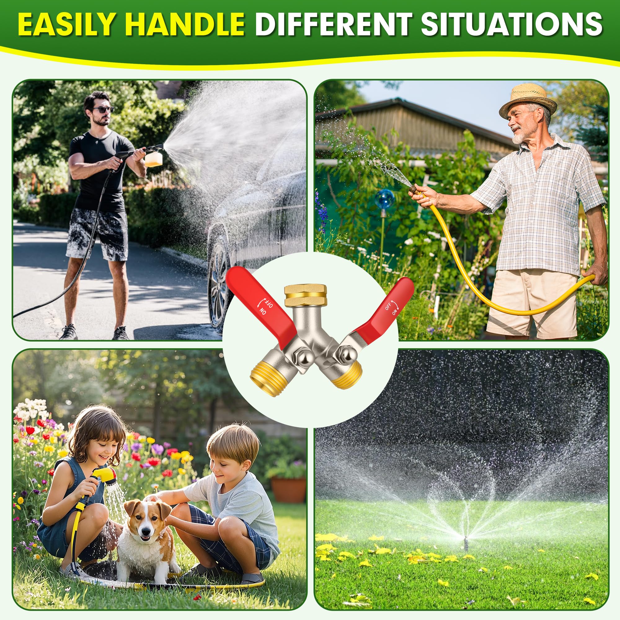 DINGBAI full-flow valve provides unobstructed water to both outlets