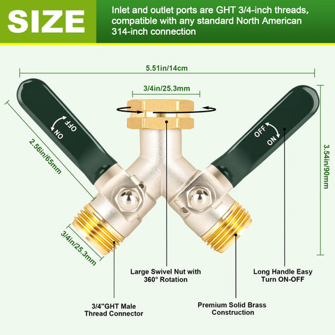 DINGBAI full-flow valve design keeps water flowing unobstructed to each outlet.