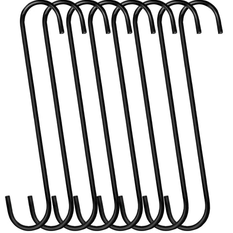 DINGEE 12-inch long S hook on a branch for secure plant or feeder hanging.
