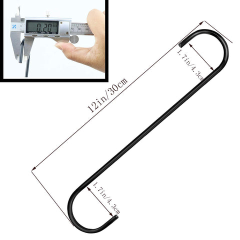 DINGEE 8-pack heavy-duty S hooks in kitchen use for tidy organization.