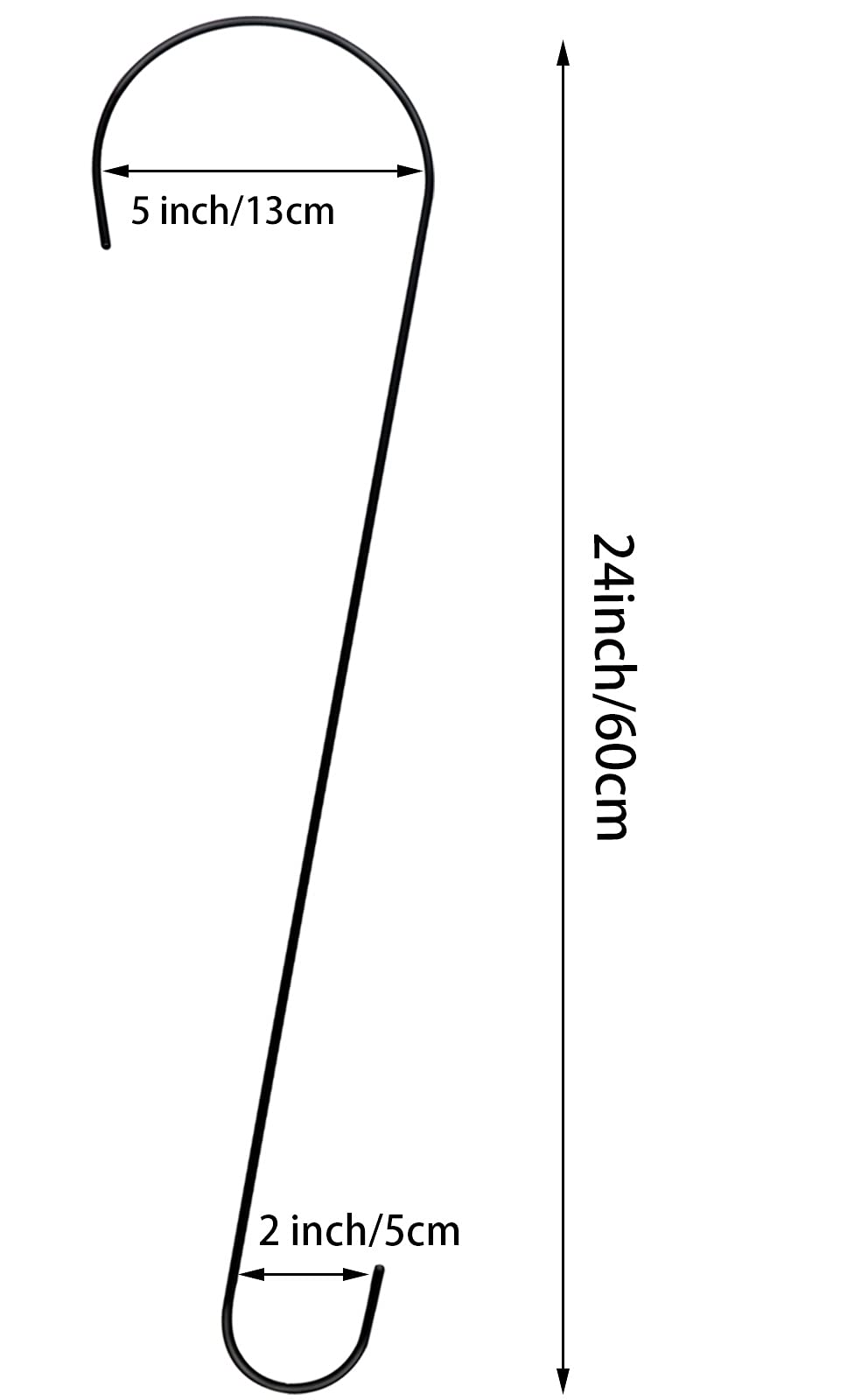 DINGEE 24-inch tree branch hook front view highlighting extra-long reach