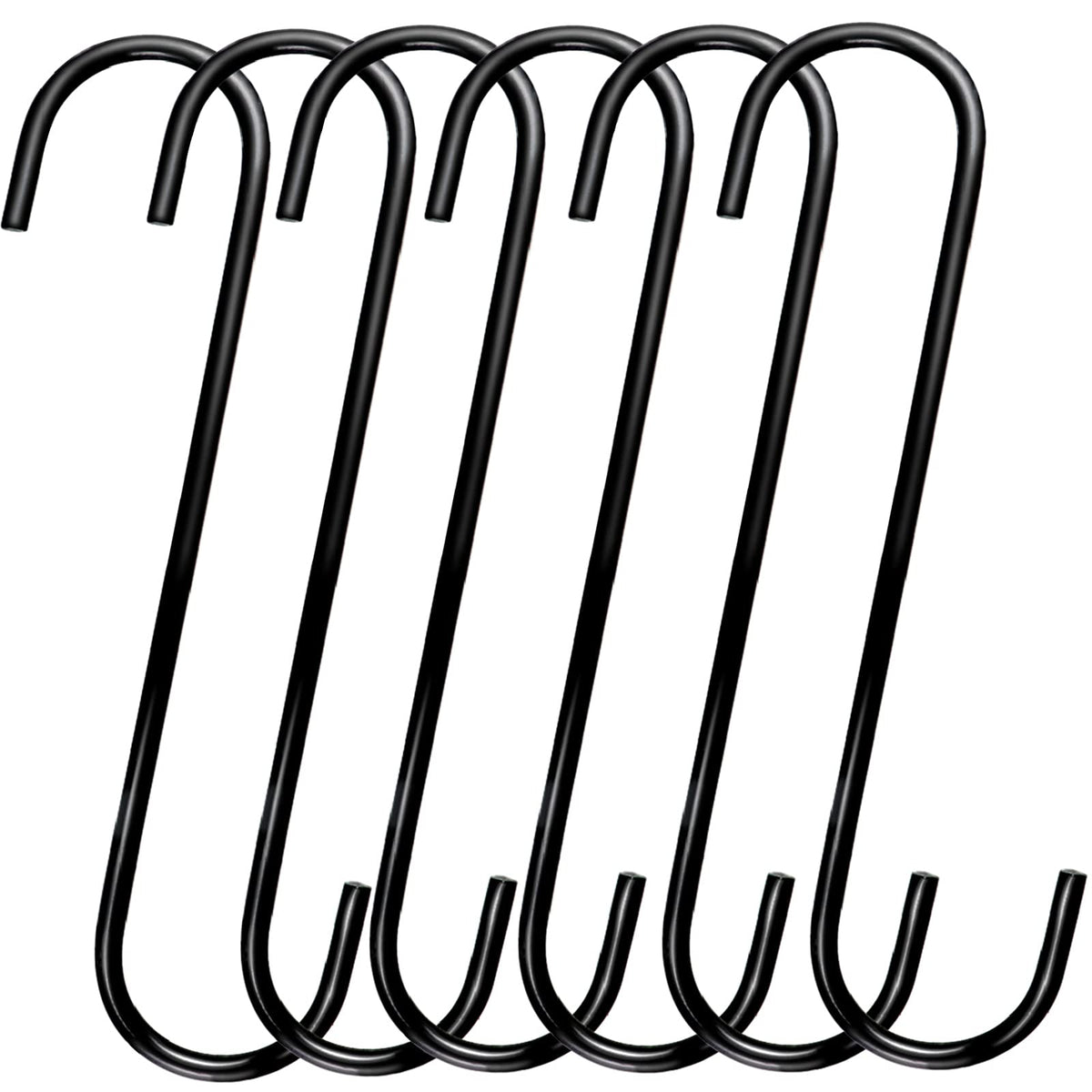 DINGEE 8-inch S hook secures outdoor plant pots without wall damage.